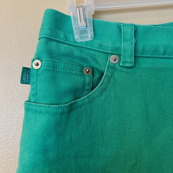 Lauren Jeans Co.‎ Ralph Lauren Petite Jeans Women's Size 6P Lime Green - Picture 3 of 5